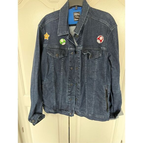 Gap 1969 dark indigo denim Jacket size medium. - Picture 3 of 6